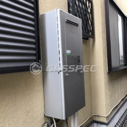 施工後の給湯器（ノーリツ GT-C2462AWX-2 BL）