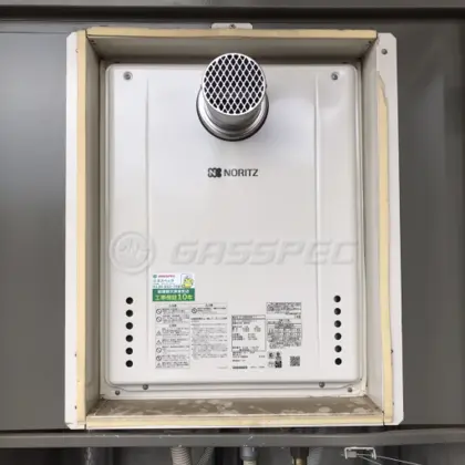 施工後の給湯器（ノーリツ GT-2460SAWX-T-1 BL）
