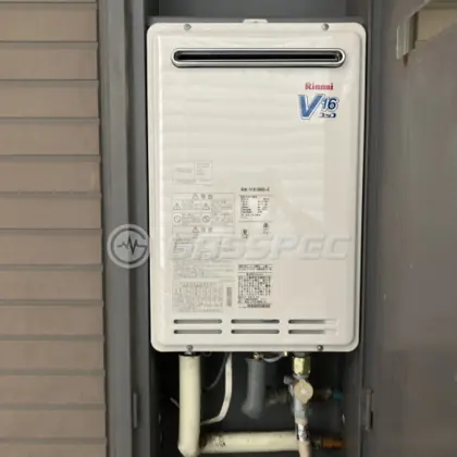 施工後の給湯器（リンナイ RUK-V1610BOX-E）