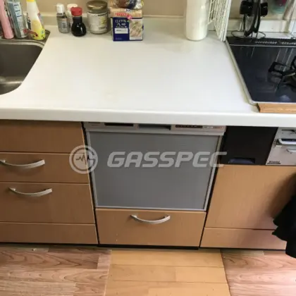 施工後のビルトイン食洗機（パナソニック NP-45RS7S[1]）