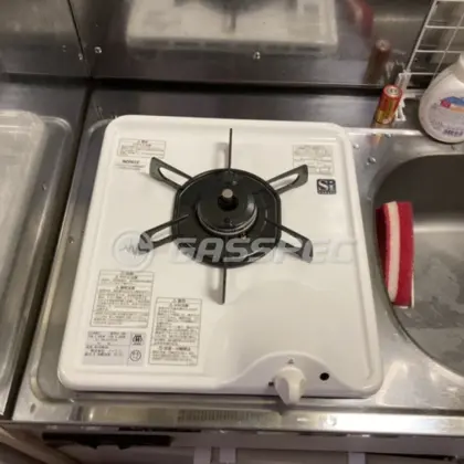 施工後のビルトインガスコンロ（ノーリツ N1C04KSA）