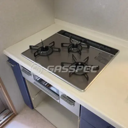 施工後のビルトインガスコンロ（リンナイ RS31W27U12DGVW）