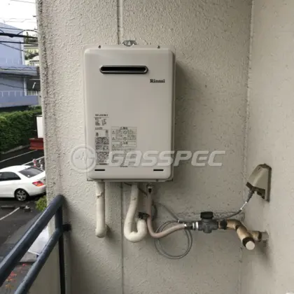 施工後の給湯器（リンナイ RUX-A1615W-E）