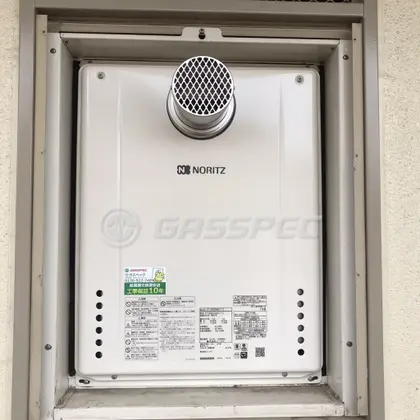 施工後の給湯器（ノーリツ GT-2060SAWX-T-2 BL）