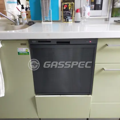 施工後のビルトイン食洗機（リンナイ RSW-404A-B）