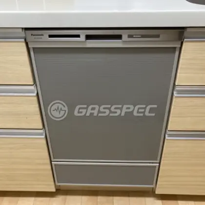 施工後のビルトイン食洗機（パナソニック NP-45MD9S）
