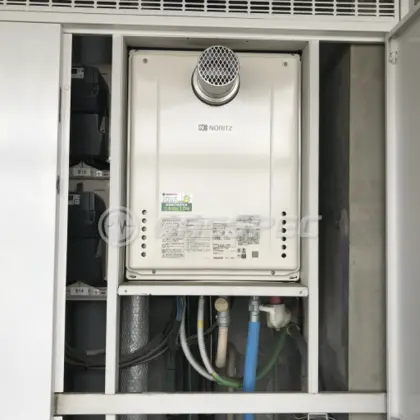 施工後の給湯器（ノーリツ GT-2460SAWX-T-2 BL）