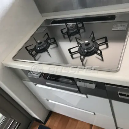 施工後のビルトインガスコンロ（ノーリツ N3WT7RWTSKSI）
