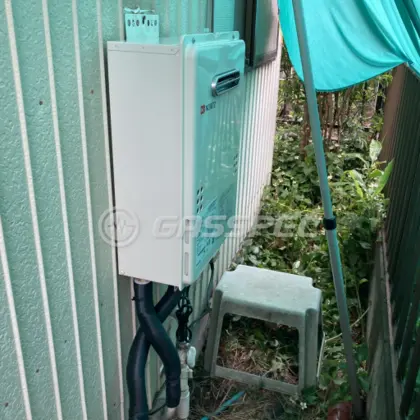 施工後の給湯器（ノーリツ GQ-1639WS-1）