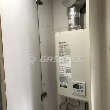 施工後の給湯器（ノーリツ GQ-1637WS-FFA）