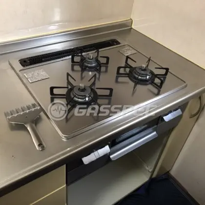 施工後のビルトインガスコンロ（ノーリツ N3WT6RWTSKSI）