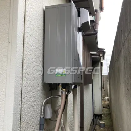 施工後の給湯器（パーパス GX-H1602AW-1）