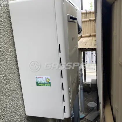 施工後の給湯器（ノーリツ GT-2460SAWX-2 BL）