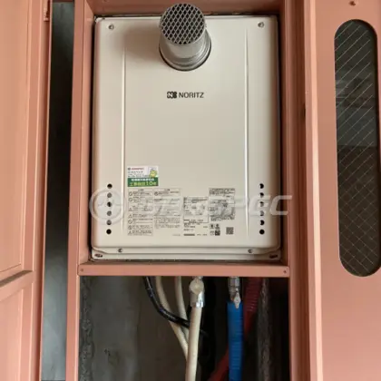 施工後の給湯器（ノーリツ GT-2460SAWX-T-2 BL）