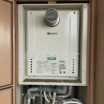 施工後の給湯器（ノーリツ GT-2060SAWX-T-2 BL）