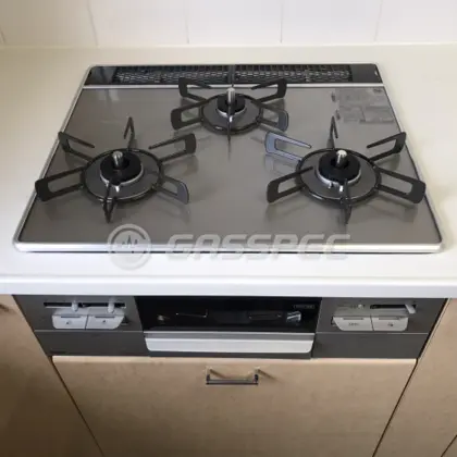 施工後のビルトインガスコンロ（リンナイ RS31W27U12DGVW）