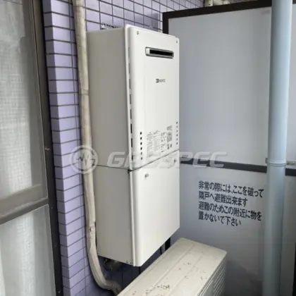 施工後の給湯器（ノーリツ GT-1660SAWX-2 BL）