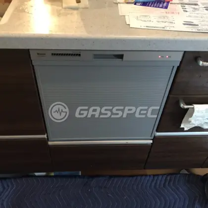 施工後のビルトイン食洗機（リンナイ RSW-404A-SV）