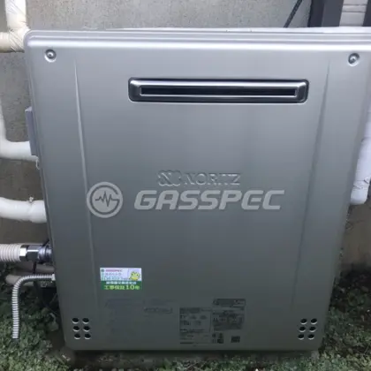 施工後の給湯器（ノーリツ GT-C2062SARX-2 BL）