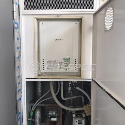 施工後の給湯器（ノーリツ GT-2460SAWX-H-2 BL）