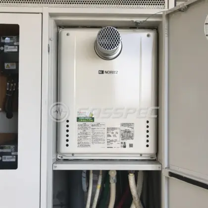 施工後の給湯器（ノーリツ GT-2460SAWX-T-2 BL）