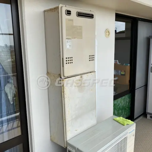 交換前の給湯器（ノーリツ GT-2412SAWX）