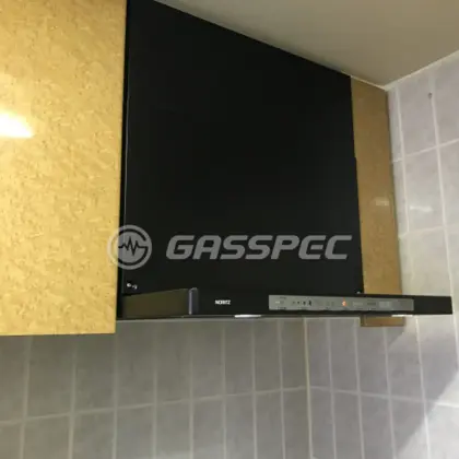 施工後のレンジフード（ノーリツ NFG6S21MBA）