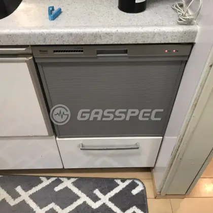 施工後のビルトイン食洗機（リンナイ RSW-404A-SV）