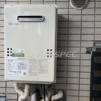 施工後の給湯器（ノーリツ GQ-1639WE-1）