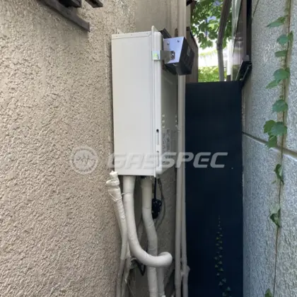施工後の給湯器（ノーリツ GQ-1639WS-1）