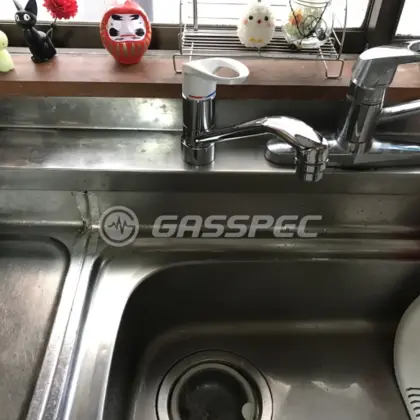 施工後の水栓・蛇口（KVK KM5011J）