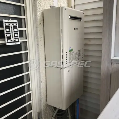 施工後の給湯器（ノーリツ GT-2460SAWX-2 BL）