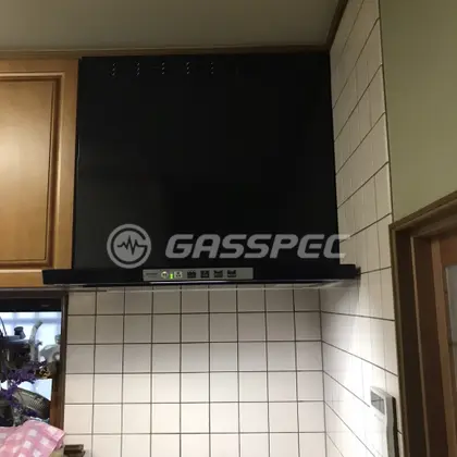 施工後のレンジフード（リンナイ LGR-3R-AP751BK）