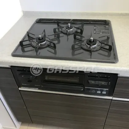 施工後のビルトインガスコンロ（リンナイ RS31M5H2RBW）
