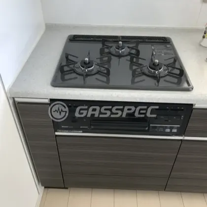 施工後のビルトインガスコンロ（リンナイ RS31M5H2RBW）