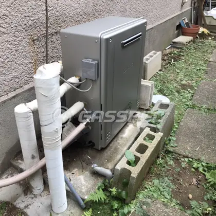 施工後の給湯器（ノーリツ GT-C2462PARX-2 BL）