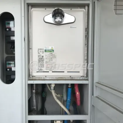 施工後の給湯器（リンナイ RUF-A2405SAT-L(B)）
