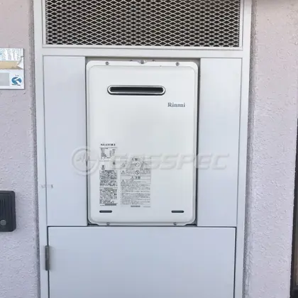 施工後の給湯器（リンナイ RUX-A1615W-E）