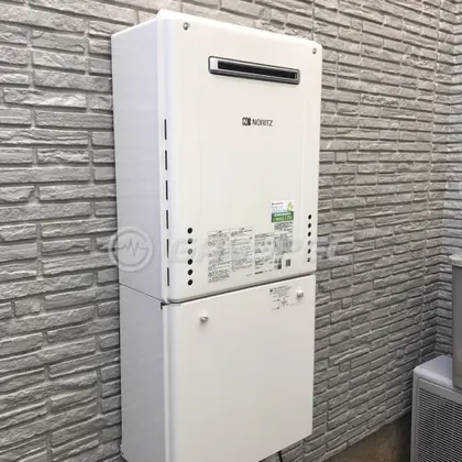 施工後の給湯器（ノーリツ GT-2460SAWX-2 BL）