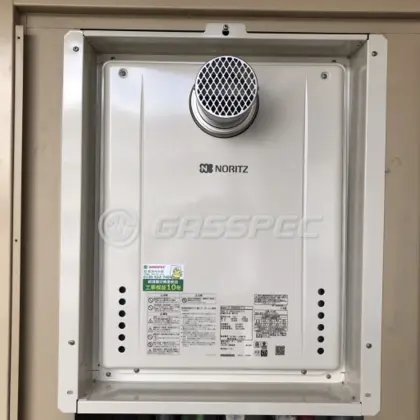 施工後の給湯器（ノーリツ GT-2460SAWX-T-2 BL）