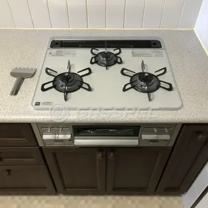 施工後のビルトインガスコンロ（パロマ PD-509WS-60CV）