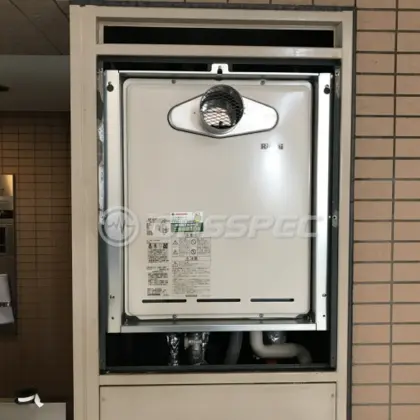 施工後の給湯器（リンナイ RUF-A2005SAT-L(B)）