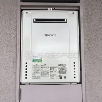 施工後の給湯器（ノーリツ GT-1660SAWX-2 BL）
