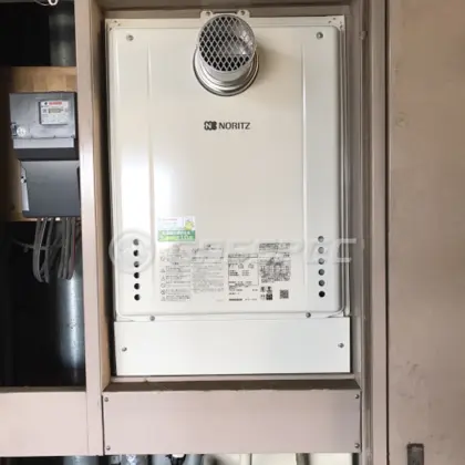 施工後の給湯器（ノーリツ GT-1660AWX-T-2 BL）