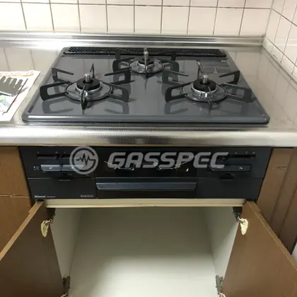 施工後のビルトインガスコンロ（リンナイ RS31W28H2RBW）