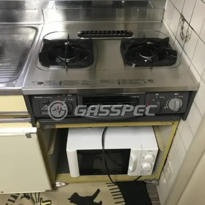 施工後のビルトインガスコンロ（リンナイ URG-655TS2-L/R）