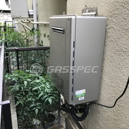 施工後の給湯器（ノーリツ GT-C2462AWX-2 BL）