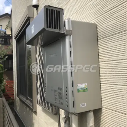 施工後の給湯器（ノーリツ GT-C2462AWX-2 BL）