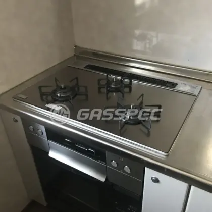 施工後のビルトインガスコンロ（ノーリツ N3WS4PWASKSTEC）