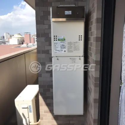 施工後の給湯器（ノーリツ GQ-1639WS-1）